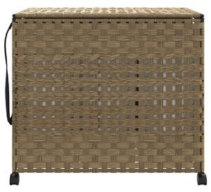 VidaXL rattan szennyeskosár kerekekkel 66x35x60 cm