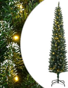 Vékony műkarácsonyfa 300 LED-del 240 cm