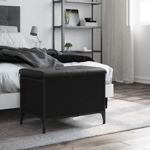 VidaXL fekete szerelt fa tárolópad 62 x 42 x 45 cm