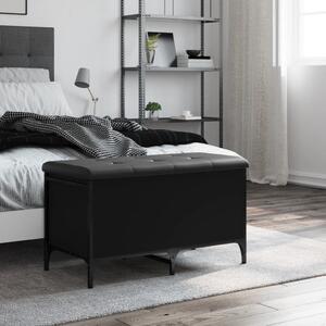 VidaXL fekete szerelt fa tárolópad 82 x 42 x 45 cm