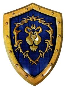 Fém tábla World of Warcraft - Alliance Shield, ( x cm)
