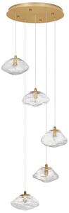 Üveg függőlámpa Nova Luce King 35 cm