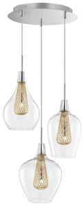 Üveg függőlámpa Nova Luce Filo 30 cm