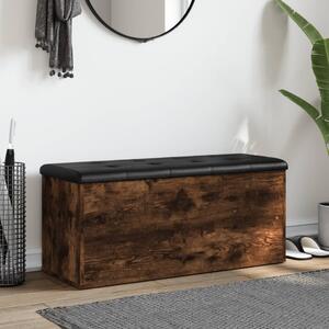 VidaXL füstös tölgy színű szerelt fa tárolópad 102 x 42 x 45 cm