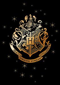 Művészi plakát Hogwarts Golden Emblem, (26.7 x 40 cm)