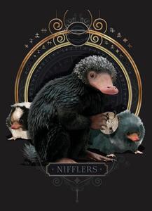 Művészi plakát Legendás állatok- Nifflers, (26.7 x 40 cm)