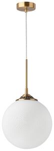 Opál fehér üveg függőlámpa Nova Luce Athena 25 cm