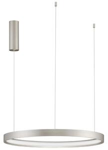 Ezüst fém LED függőlámpa Nova Luce Perrine 60 cm