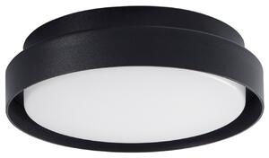 Fekete fém kültéri LED mennyezeti lámpa Nova Luce Oliver 27 cm