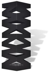 VidaXL Szögletes esőermyő / sétabot tartó 48,5 cm fekete