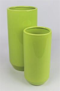 Zöld kerek kerámia váza 20cm