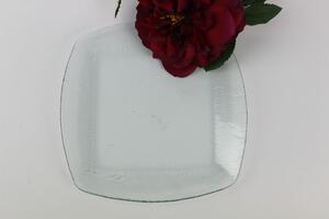Átlátszó üvegtányér 28cm