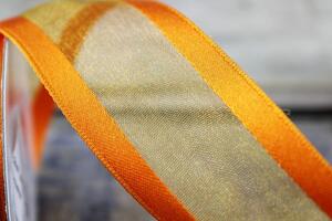 Narancssárga átlátszó szalag 4cm