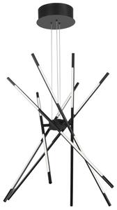 Fekete fém LED függőlámpa Nova Luce Raccio 85 cm