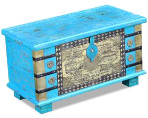 VidaXL 80x40x45 cm mangófa tárolóláda kék