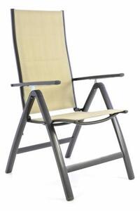 Kerti szék összecsukható DELUXE - krém