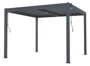 Bioklimatikus pergola G21 Austin 3×3 m, antracit színű alumínium (63900800)