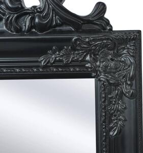 VidaXL Szabadon álló barokk stílusú tükör 160x40 cm fekete