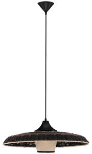 Fekete-barna rattan függőlámpa Nova Luce Mérete 61 cm