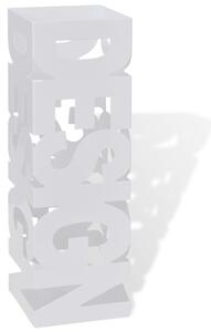 VidaXL Szögletes esőermyő / sétabot tartó 48,5 cm fehér