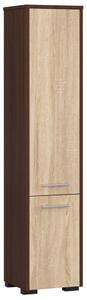 AKORD FIN Fürdőszobai Álló Szekrény 140cm Wenge Sonoma Tölgy
