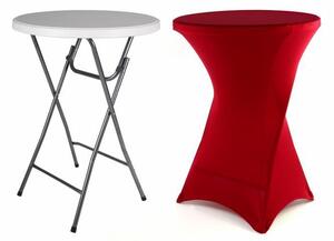 Parti asztal összecsukható BISTRO 80 x 110 cm Piros