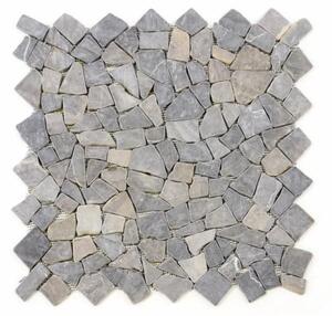 DIVERO® Mozaik burkolat 1m2 márvány szürke