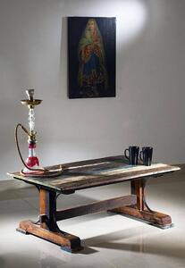 Massziv24 - OLDTIME dohányzóasztal 120x70cm, lakkozott indiai öregfa