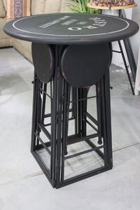 Retro összecsukható bárasztal négy székkel