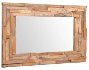 VidaXL dekoratív és téglalap-alakú tükör tíkfából 90 x 60 cm