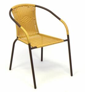 Kerti rattan szék BISTRO - világos barna