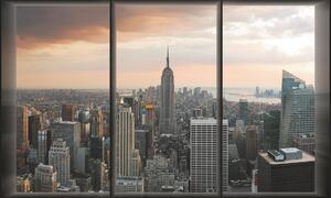 Poszter tapéta New York - kilátás az ablakból papír 368 x 254 cm papír 368 x 254 cm