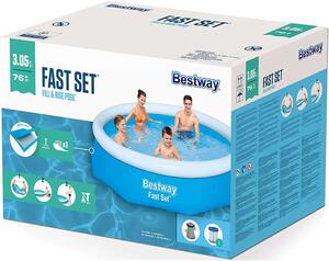Bestway Korfu Fast Set felfújható családi medence vízforgatóval 3