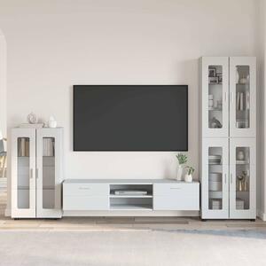 TV szekrény garnitúra fiókkal FLORIN 3 pcs Fehér Faanyag