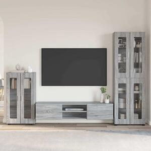 TV szekrény garnitúra FLORIN 3 pcs Szürke Sonoma Faanyag