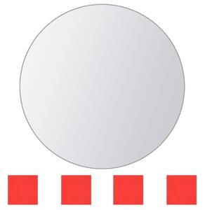 VidaXL 8 darabos, kör-alakú tükörcsempe készlet