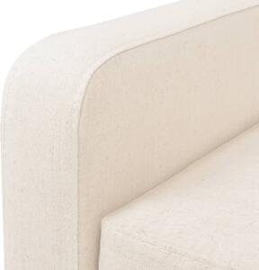 VidaXL 2 személyes krém-fehér szövet kanapé