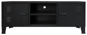 VidaXL ipari stílusú fekete fém TV-szekrény 120 x 35 x 48 cm