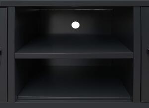 VidaXL ipari stílusú fekete fém TV-szekrény 120 x 35 x 48 cm