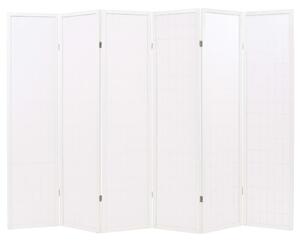 VidaXL 6 paneles, fehér, japán stílusú paraván 240 x 170 cm