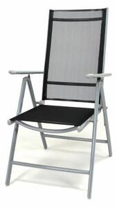 Összecsukható szék alumíniumból Garth - fekete