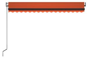 VidaXL narancssárga és barna automata napellenző 400x350 cm