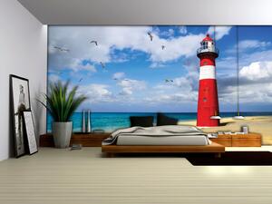 Poszter tapéta Sea lighthouse papír 254 x 184 cm papír 254 x 184 cm