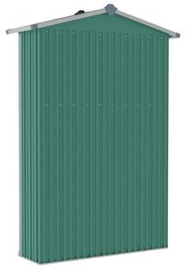 VidaXL zöld horganyzott acél kerti fészer 116x45x175 cm