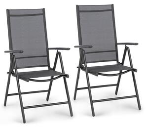 Blumfeldt London Lite, 2 db összecsukható szék, 56,5 x 107 x 68 cm, ComfortMesh, alumínium