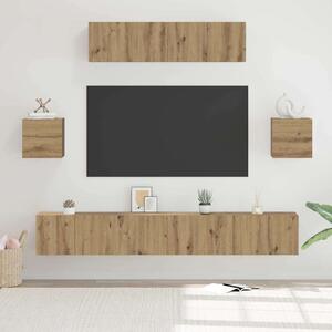 TV szekrény garnitúra 7 pcs Artisan tölgy Faanyag