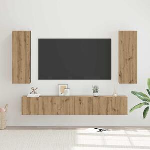 TV szekrény garnitúra 5 db Artisan tölgy Szerelt Fa