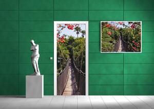 Poszter tapéta ajtóra Bridge in Jungle öntapadós 91 x 211 cm öntapadós 91 x 211 cm