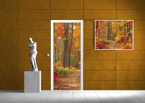 Poszter tapéta ajtóra Őszi erdő vlies 91 x 211 cm vlies 91 x 211 cm