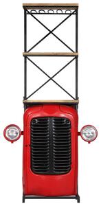 VidaXL tömör mangófa traktor borszekrény 49 x 31 x 172 cm